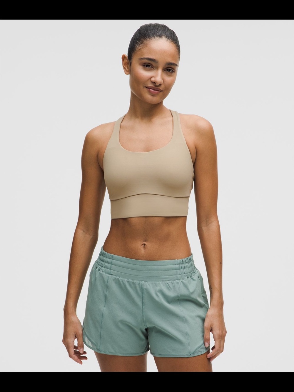 Lululemon Longline Energy Bra in SHEER OAK